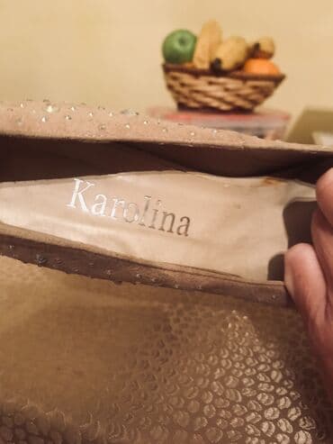 inan ayakkabı: Tuflilər, Ölçü: 37, rəng - Bej, İşlənmiş — 2