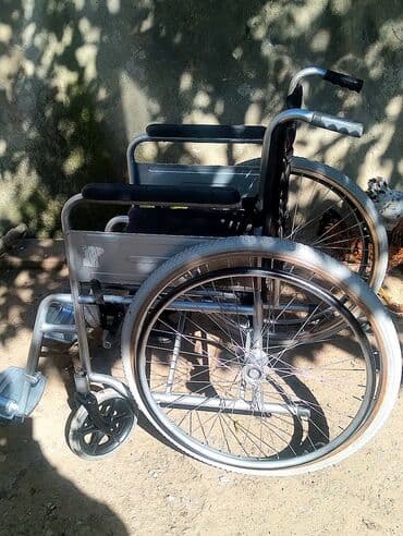 Mexaniki əlil arabası - Geniş, möhkəm metal çərçivə - Böyük arxa lalafo.az -da Mexaniki əlil arabası - Geniş, möhkəm metal çərçivə - Böyük arxa