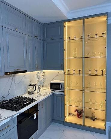 Sifarişlə mətbəx dəsti, Özü çəkən petlələr, MDF, Pulsuz çatdırılma, Rayonlara çatdırılma