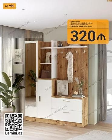 Мебель: - Məhsul: Geniş tutumlu dolab dəsti - Model 1: 4 qapılı dolab - — 2