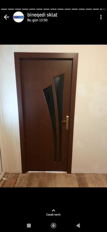 qapı üzü: Yeni Otaq qapısı Zamok ilə, Zəmanətli, Pulsuz quraşdırma, Pulsuz çatdırılma, Rayonlara çatdırılma — 7