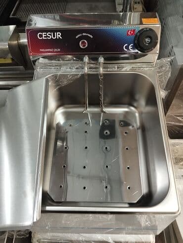 semicka aparati: Kartof fri peraşki aparati 8 litr 🔹️paslanmaz nerjaveyka materialdan — 1