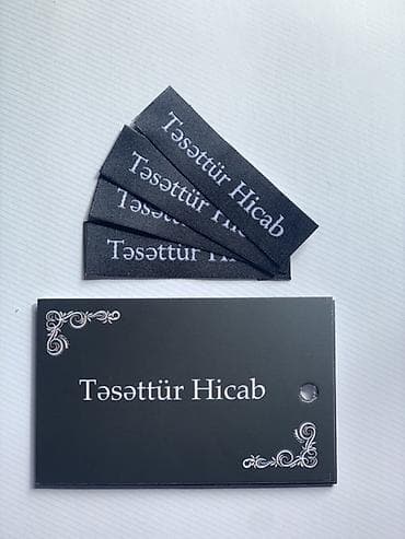 Paltar tikişi: Brend etiketləri və geyim aksessuarları üçün çap/xalça toxuma xidməti — 7