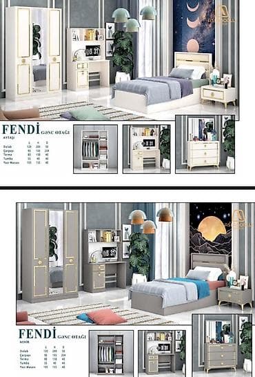 FENDI gənc otağı dəsti Fabrik istehsalı mebellərin topdan qiymətlə