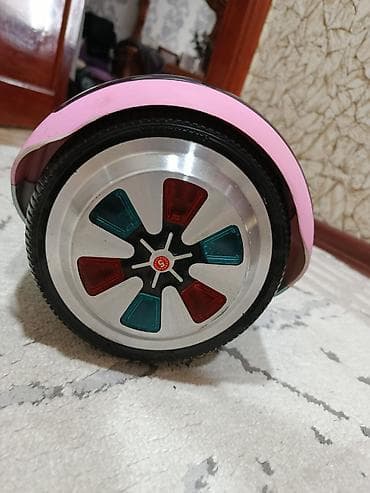 seqvay: Uşaq balans skuteri (hoverboard) - Rəng: çəhrayı–mavi gövdə, qara — 2