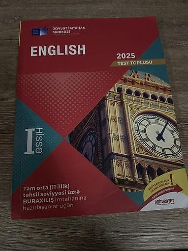 Тесты: Məhsul: “English 2025 – Test Toplusu”, I hissə Nəşriyyat/İnstitut — 1
