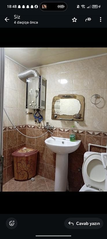 panarama 3.2: 1 otaqlı mənzil – mətbəx və sanitar qovşaqla - İşıqlı mətbəx: pəncərə — 3