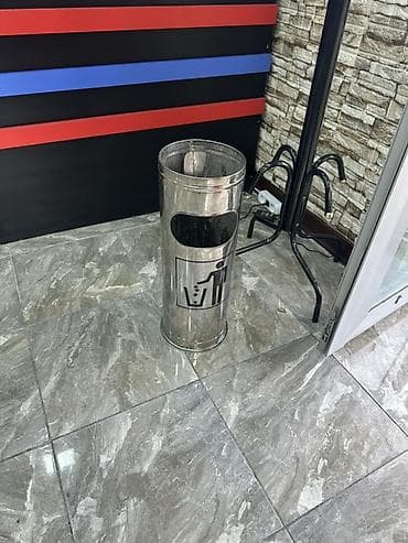 Paslanmayan poladdan hazırlanmış silindrik zibil qutusu - Material