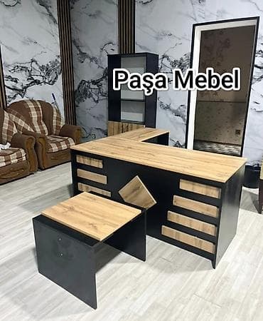 Ofis masaları: ✅Stokda: 7 ədəd var ✅Yenidir! qiymət real öz qiymətidir! — 1