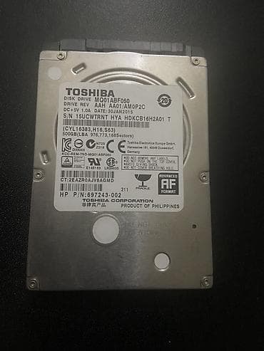 fujitsu laptop computers: Toshiba 2.5" HDD – 500GB, SATA, 5V 1.0A/1.1A, Advanced Format — 2
