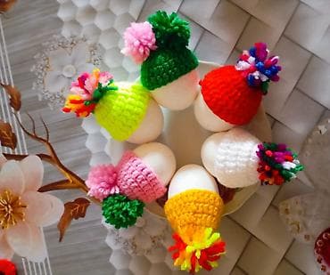 yumurta ucun papaq: Yumurta bəzəyi toxunma papaq satılır istəyən yaza biler Sifarişlerde — 1