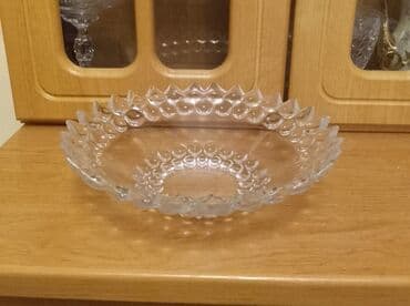 Lincoln: Diametri- 30. Şüşə Salat/Qənnadı Qabı - Material: şəffaf şüşə - — 2