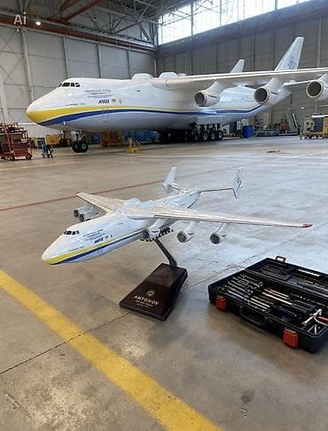 Elektrik nəqliyyatı: ANTONOV An-225 “Mriya” dekorativ model – vitrin üçün premium maket - — 3