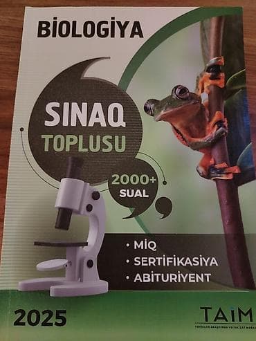 informatika test pdf: BİOLOGİYA – Sınaq Toplusu (2025) - 2000+ sual - MIQ, Sertifikasiya və — 1