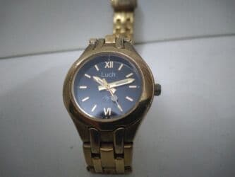 İşlənmiş, Qol saatı, Luch, rəng - Qızılı