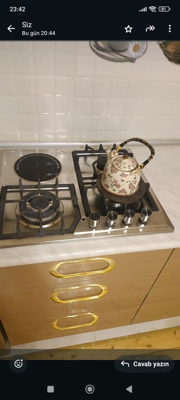 soba satilir: Plitə Qazlı, Quraşdırılan, 4 gözlü, İşlənmiş — 1