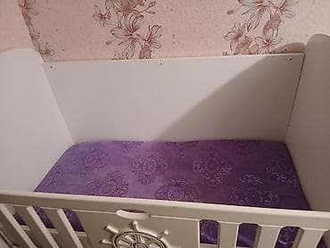 intex matras: Oğlan və qız üçün, İşlənmiş, Dördbucaq, Beşik, Matras ilə, Yellənmə mexanizmsiz — 2