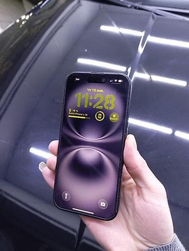 Elektronika: IPhone 16, 128 GB, Qara, Face ID — 3