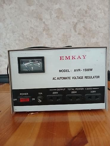 EMKAY AVR-1500W – AC Automatic Voltage Regulator Xüsusiyyətlər: -