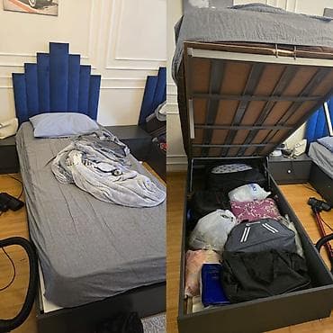 Təknəfərlik çarpayı, Bazalı, Matras ilə, Siyirməsiz lalafo.az -da Təknəfərlik çarpayı, Bazalı, Matras ilə, Siyirməsiz