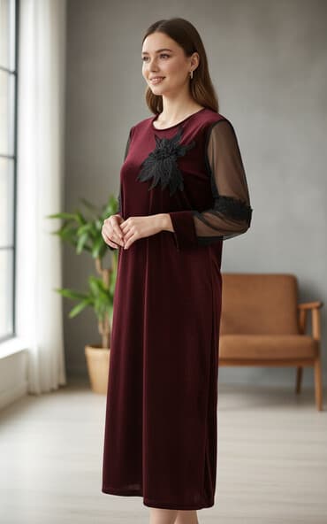 Ziyafət donu, Midi, 5XL lalafo.az -da Ziyafət donu, Midi, 5XL