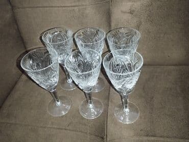 servant qablari: Qədəhlər, Xrustal, 6 ədədli dəst — 2