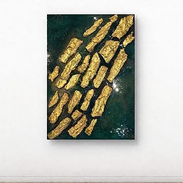 qoz şekli: Meşənin nəfəsi” 📏 Ölçü: 50×70 sm 🎨 Texnika: Təbii qabıq və epoksi — 1