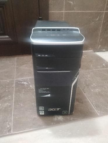 komputer pult: Acer Aspire M5100 masaüstü kompüter sistemi. Korpusun ön hissəsində — 1