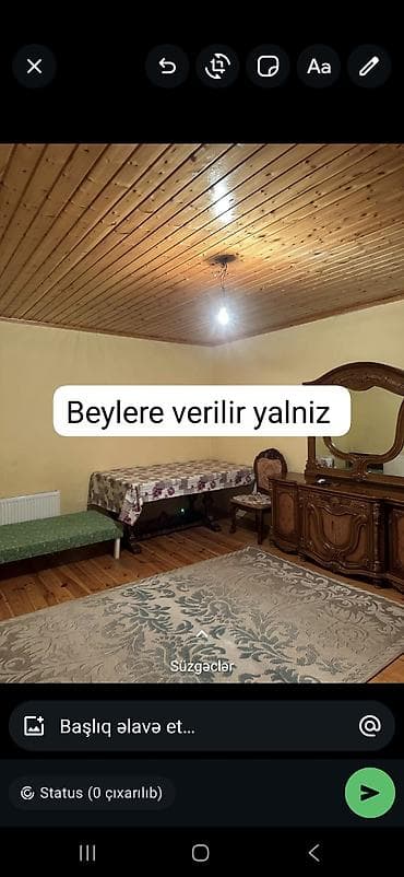 otaq arakesmeleri: 80 kv. m, 3 otaqlı, Kombi, Qaz, İşıq — 6