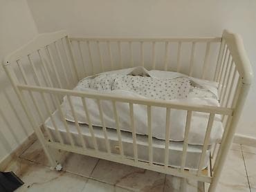 çilek beşik: Oğlan və qız üçün, Dördbucaq, Beşik, Dəstsiz, Matras ilə, Yellənmə mexanizmsiz — 3