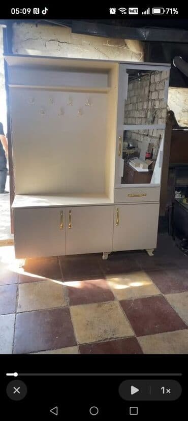 трюмо в прихожую: Прямой шкаф, Для прихожей, Гардероб, Распашной, Корпусный, 1 дверь — 9