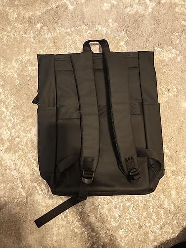 бронежилет сумка: HONOR Gift roll-top şəhər çantası - Rəng: qara, mat səthli - Dizayn — 2