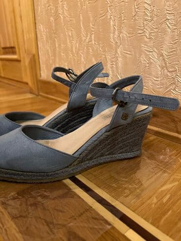 mavi mokasinlər: Ölçü: 37, rəng - Mavi, İşlənmiş — 2