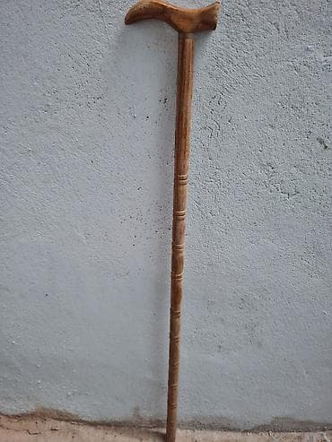 Taxta Qoltuqağacı/Əsa - Material: tamamilə təbii ağacdan hazırlanıb - — 1