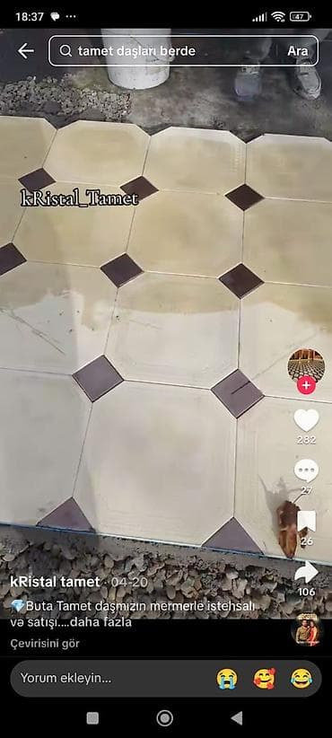 tamet dasi: Müxtəlif formalarda tamet daslarin satış istehsal sifariş adim rasif — 6