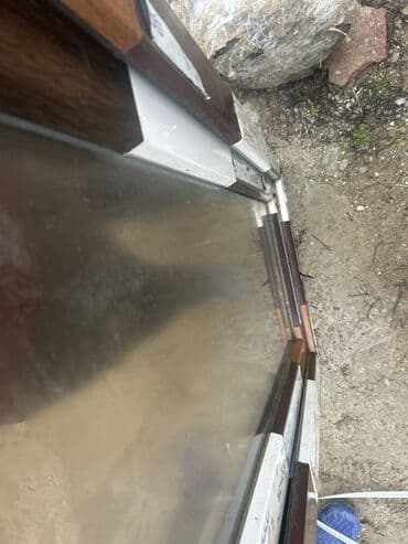 asma tavan hamam: Uzun:120 sm en:60 sm PVC şüşəli qapı - Material: PVC profil, taxta — 1