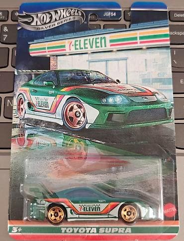 stranger things will: Hot Wheels Silver Series – Toyota Supra (7‑Eleven temalı) - Brend — 1