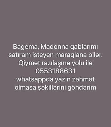 bagema qablar: Bagema və Madonna üslublu qab dəsti. - Şüşə material, yaşıl zəmində — 1
