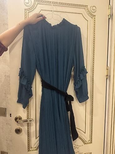 elbiseler: Zara Qadın paltarı Rəng: Göy Ölçü: L (USA L, MEX 30, UK L, IT L — 2