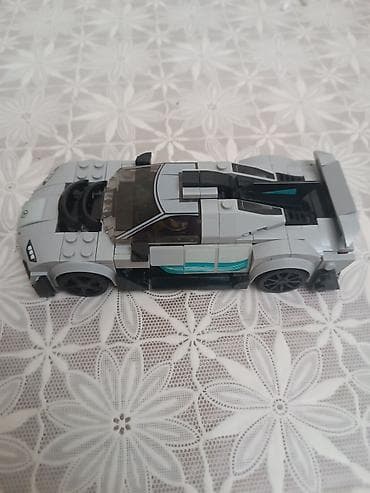 mozaika oyuncaq: LEGO Speed Champions üslubunda yığılmış Mercedes-AMG hiperkar oyuncaq — 2