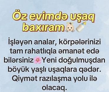 razinde baxici: Öz evimdə uşaq baxımı xidməti - İşləyən analar üçün etibarlı və rahat — 1