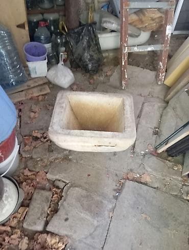monstera bitkisi: Beton dekorativ çiçək qabı/planter - Material: ağır və davamlı beton — 3