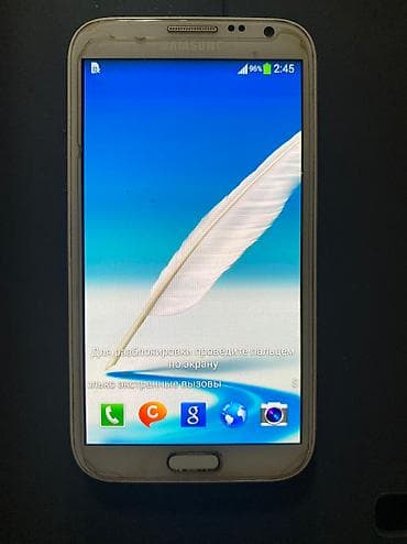 2.el apple telefon: Samsung Galaxy Note 2, 16 GB, rəng - Ağ, Sensor — 1