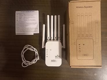 Wi-Fi gücləndirici (repeater) 6 antena — 300 Mbps (Type-C) Mətn