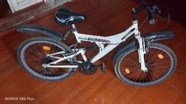 velosiped aksesuari: Velosiped – “Shimano” ötürücülü, ağ rəngdə şəhər/dağ tipli model — 2