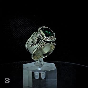 cutlukler ucun uzukler: Üzük, Gümüş, Topaz — 1