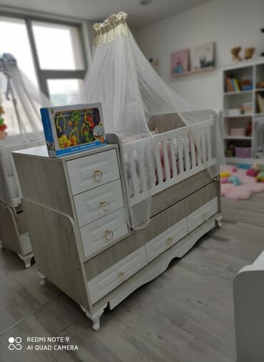 qızıl balıq qiyməti: Oğlan və qız üçün, Dördbucaq, Beşik, Dəst ilə, Yellənmə mexanizmsiz — 1