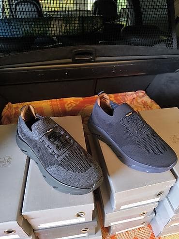 Kişi idman ayaqqabısı – slip-on model - Rənglər: tünd boz və tünd göy