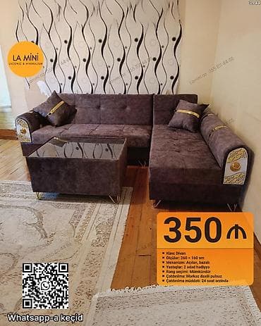 Künc divan, Açılan, Bazalı, Parça, Şəhərdaxili pulsuz çatdırılma