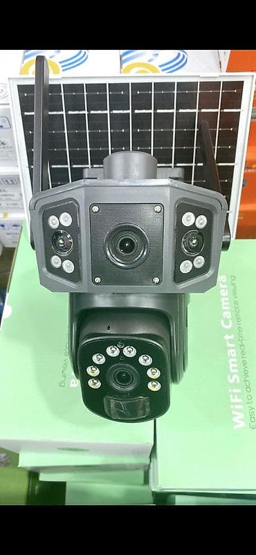 polaroid camera: 4G solar 2 kamera ptz 360° smart + 64gb Günəş Panelli Ağıllı — 1